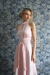 Изысканное платье с американской проймой (Нюдовый розовый) - фото 